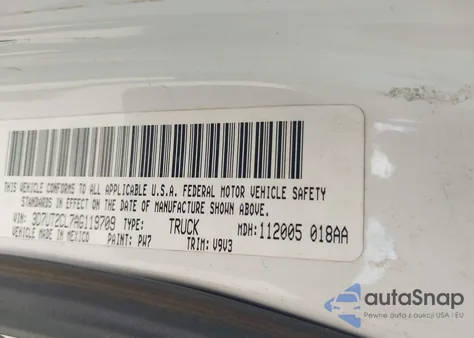 2010 Dodge Ram 2500 St z USA, uszkodzony, nr VIN 3D7UT2CL7AG119709